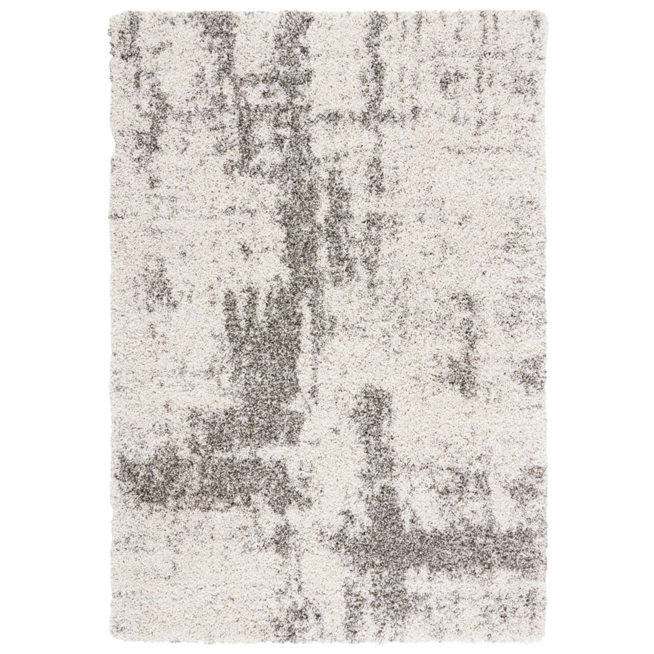 Safavieh Hudson Shag Collection Sgh205a Ivory / Grey Rug